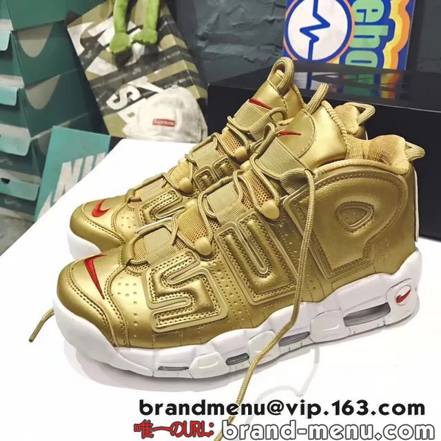 2017V Supreme NIKE Vv[ iCL 17SS AIR MORE UPTEMPO GA A Abve|  902290-700 25-28.5cm Xj[J[ Y C؍Uʔ